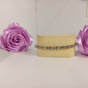 Brățară handmade reglabile din cristale presiosa și accesorii de Aur. 585