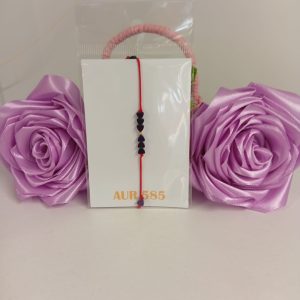 Brățară handmade reglabilă cu hematit și accesorii din aur 585