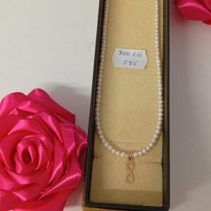 Colier din perle de cultură cu accesorii din aur 585 dimensiune 40 cm