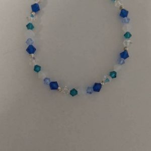 Brățară handmade din cristale Presiosa și accesorii din argint 925 dimensiune 18 cm