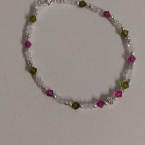 Brățară handmade din cristale Presiosa și accesorii din argint 925 cu prelungire
