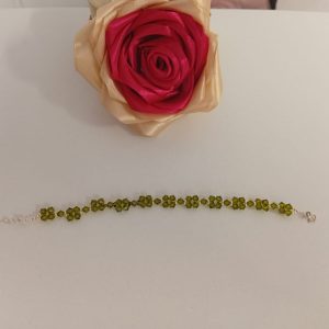 Brățară handmade cu prelungire din cristale Presiosa și accesorii din argint 925