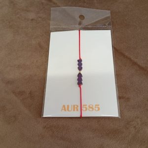Brățară handmade reglabilă cu hematit și accesorii din aur 585