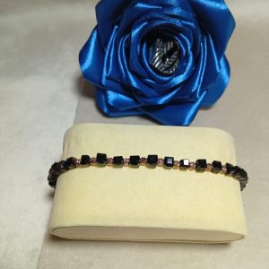 Brățară handmade reglabilă cu cristale Presiosa și accesorii din argint