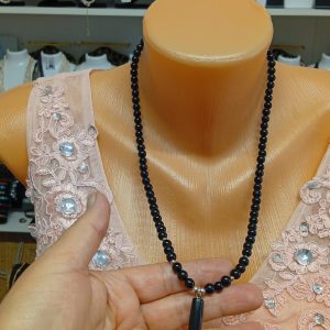 Colier handmade de Bărbați din onix și accesorii din argint 925